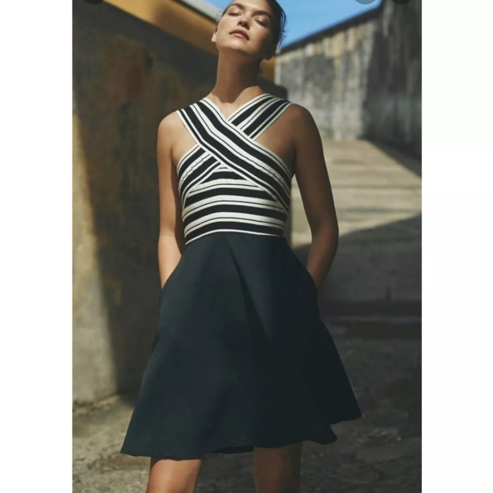 Maeve Crosswise Flare dress